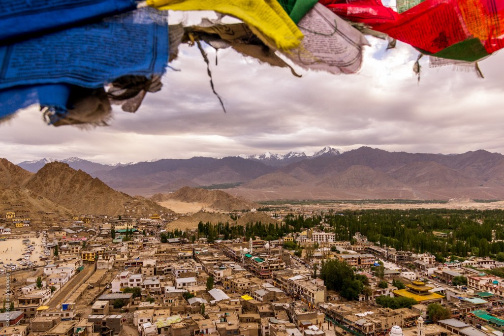 The scene from atop the Leh Palace