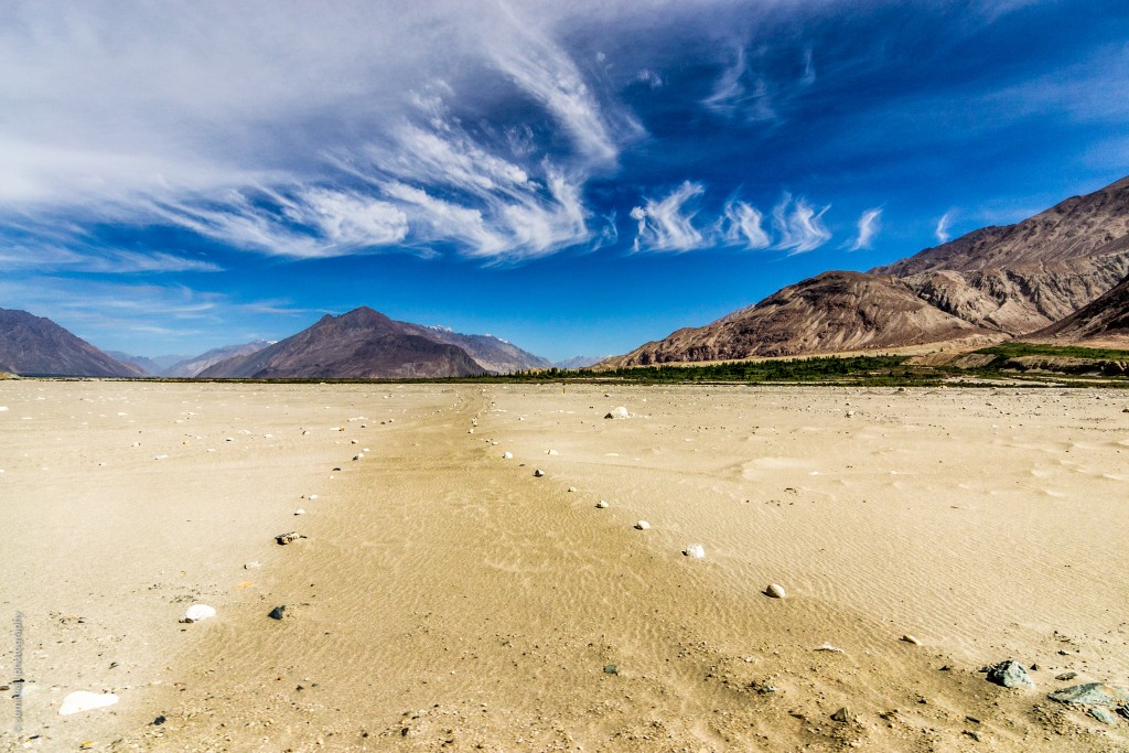 Barren Desert Landscape in Nubra Valley, Ladakh